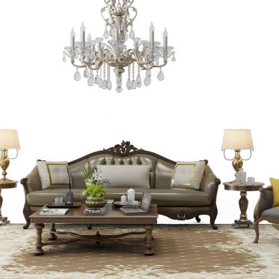 欧式沙发茶几组合