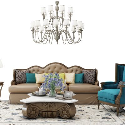 欧式沙发茶几组合