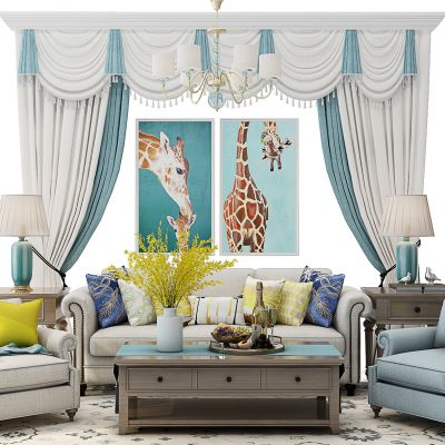 欧式沙发茶几组合