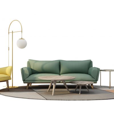 北欧沙发茶几组合