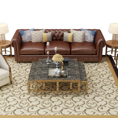 欧式沙发茶几组合