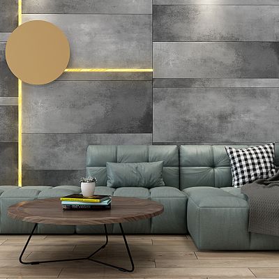 北欧现代沙发茶几组合