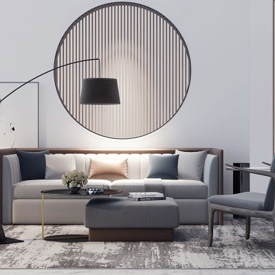 新中式沙发茶几休闲椅子组合