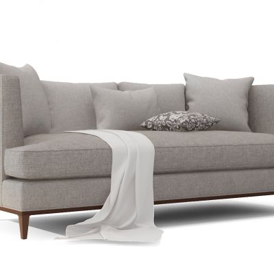 现代布艺多人沙发