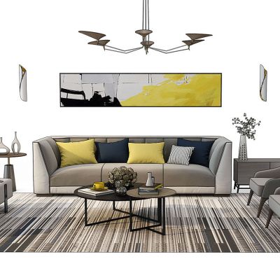 现代沙发茶几组合