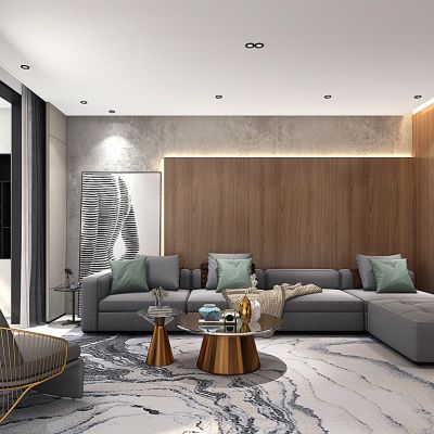 现代转角沙发茶几边几休闲椅子沙发