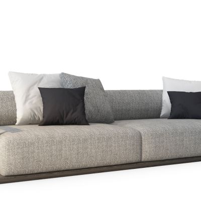 现代新中式多人沙发