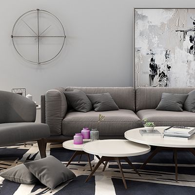 北欧沙发茶几组合