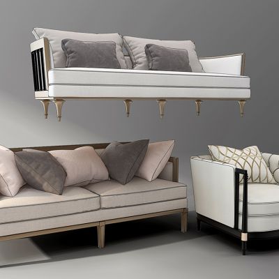 简欧式东南亚沙发单人沙发