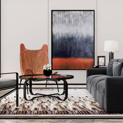 现代沙发茶几休闲椅子