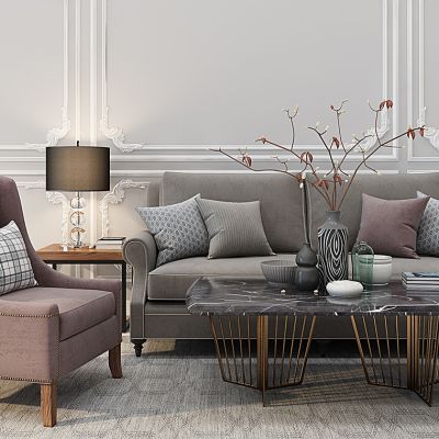 欧式沙发茶几护墙板脚线