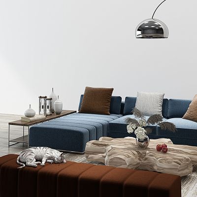 现代沙发茶几组合