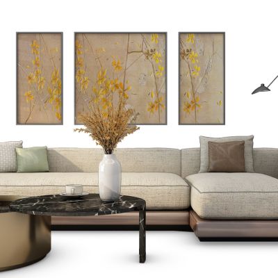 现代沙发茶几组合