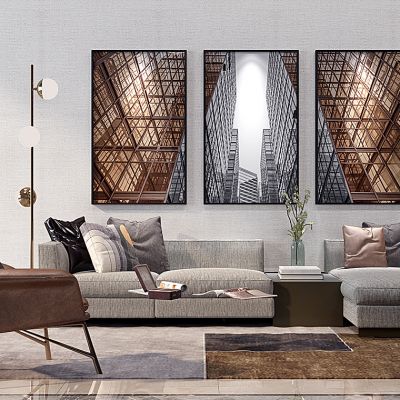 现代沙发茶几组合