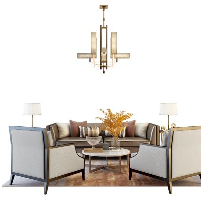 现代中式沙发组合