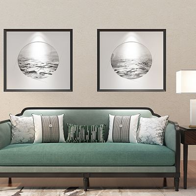 新中式沙发边几组合