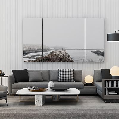 现代沙发茶几组合