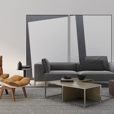 现代沙发茶几组合