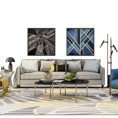 现代沙发茶几组合