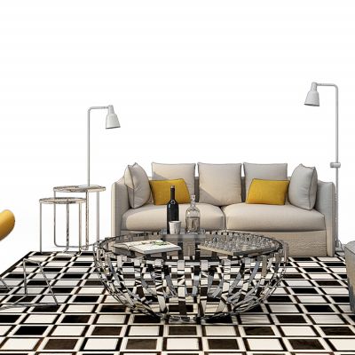 现代沙发茶几墩凳