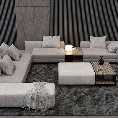 现代沙发茶几组合