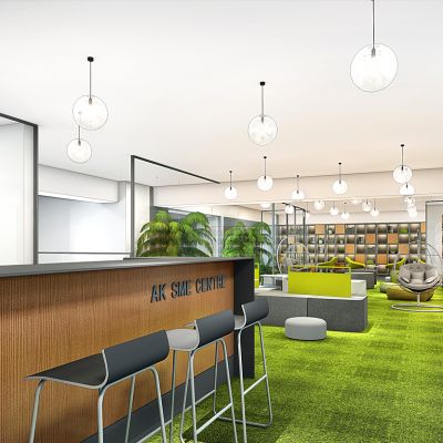 开放办公休闲洽谈区水吧休闲阅读区