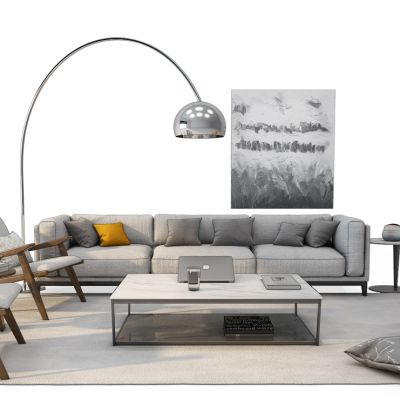 现代沙发茶几组合