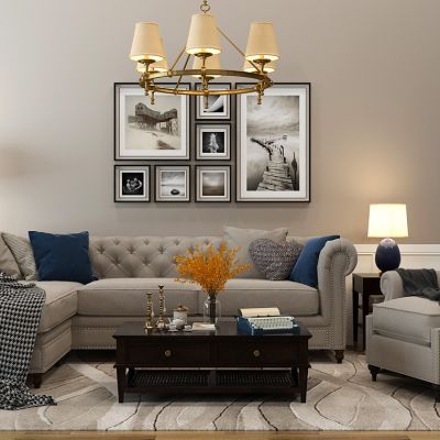 美式欧式沙发茶几