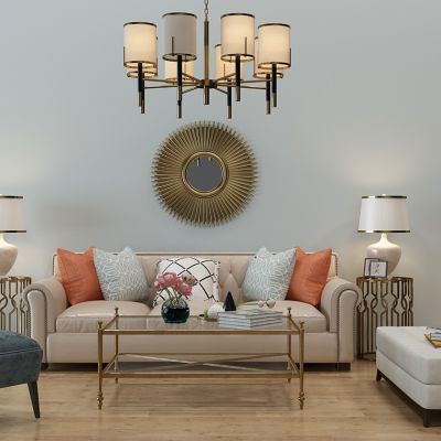 美式沙发茶几组合