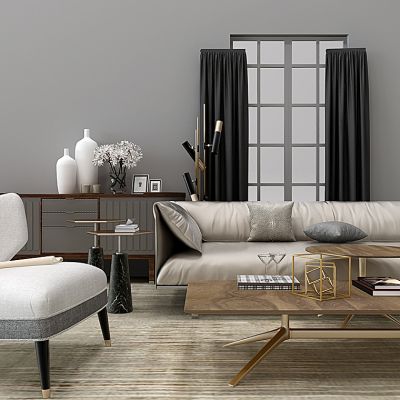 北欧茶几组合餐边柜