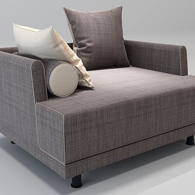 现代布艺沙发组合