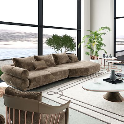 现代沙发茶几组合