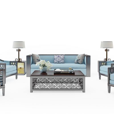 新中式沙发组合