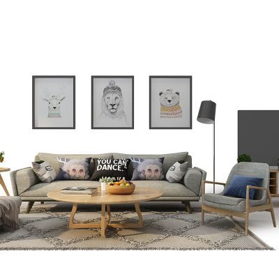 现代沙发茶几毯子