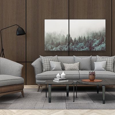 北欧沙发茶几组合