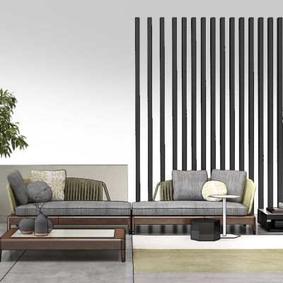 现代沙发茶几组合