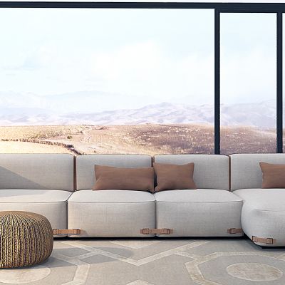 现代轻奢宾利沙发边几