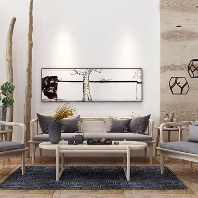 新中式沙发组合