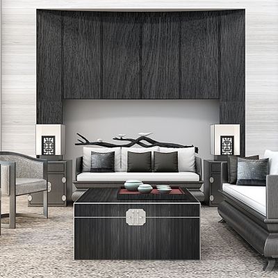 新中式沙发休闲椅台灯