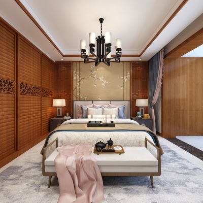 新中式卧室