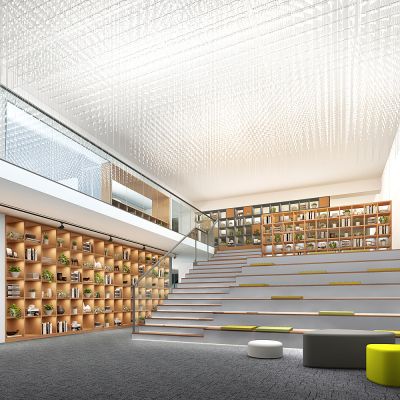 现代风格办公空间休闲区