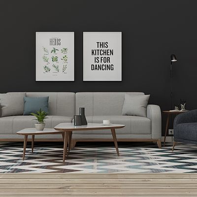 北欧沙发茶几组合