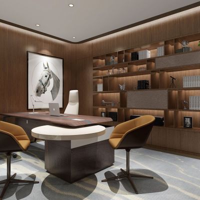 现代风格总经理办公室班