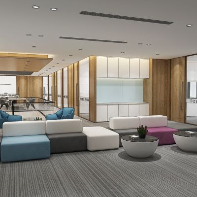 现代办公室会客区