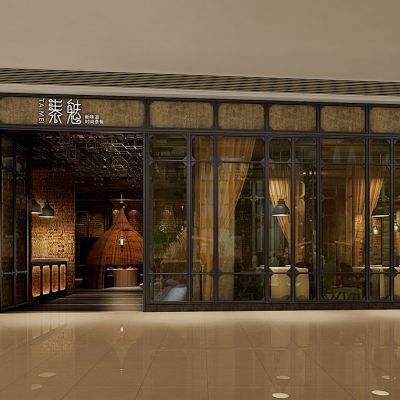 工业风餐厅门头