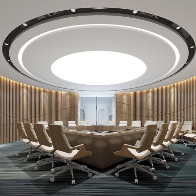 现代圆形会议室