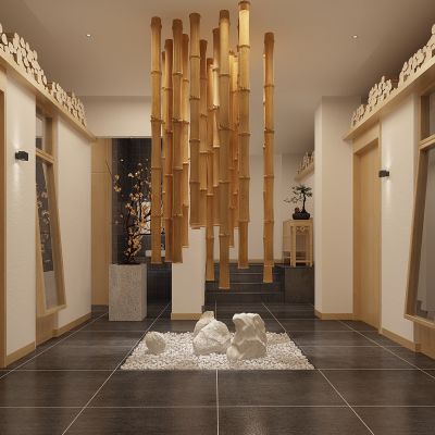 日本料理日式餐厅前厅