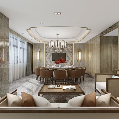 新中式餐厅包间