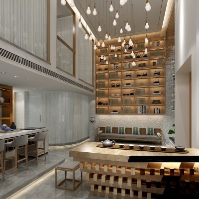 中式茶馆门厅大厅