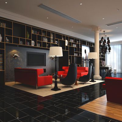 商场欧式新古典书吧书店咖啡厅甜品店